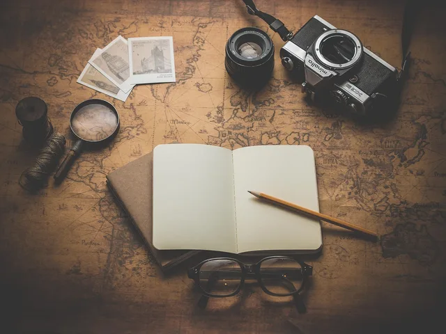 old, retro, antique, vintage, classic, photo, map, world map, journey, note, travel, pen, business, vacation, view, paper, trip, desk, camera, blank, notebook, write, wood, wooden, color, concept, wallet, tourism, table, book, world, watch, traveler, europe, notepad, page, glasses, planning, photocamera, style, desktop, holiday, details, closeup, brown business, brown book, brown laptop, brown books, brown travel, brown world, brown paper, brown wood, brown writing, brown camera, brown map, brown table, brown glass, brown desk, brown company, brown vintage, brown watch, brown plan, brown glasses, brown color, brown retro, brown planning, brown note. Extra stops on a creative retreat: what to test and where they go