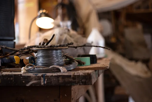 studio, art, sculpture, wire, workshop, tools, artist, sculptor, metal, clay, creation, brown tools, brown metal, artist, sculptor, sculptor, sculptor, sculptor, sculptor. Booking questions for creative stay accounts: what the brochure won't tell you