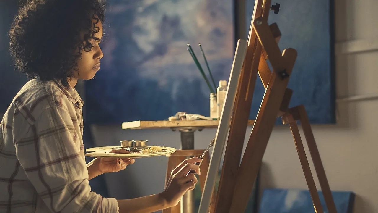 people, woman, girl, painting, art, board, paint, brush, material, brown art, brown painting, brown paint, brown board, people, people, painting, painting, painting, painting, painting. US artists working in Canada: visas, permits, and tax withholding for residencies